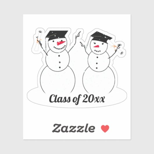Sticker Grad Snowmen (Feuille)