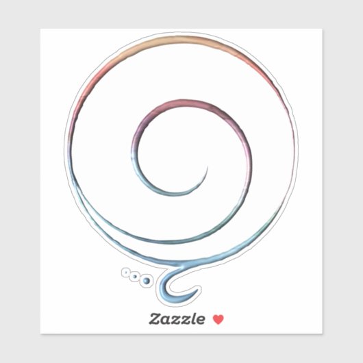 Sticker Gradient Gratitude (Feuille)