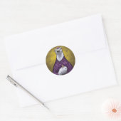 Sticker Graduate Ours Polaire violet (Enveloppe)