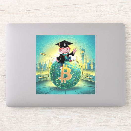 Sticker Graduation Bitcoin (Ordinateur)