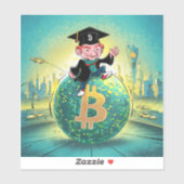 Sticker Graduation Bitcoin (Feuille)