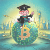 Sticker Graduation Bitcoin (Devant)