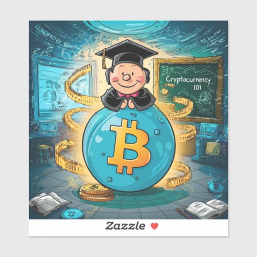 Sticker Graduation de crypto-monnaie (Feuille)