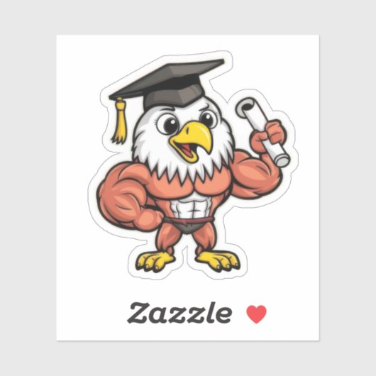 Sticker Graduation de l'aigle (Feuille)