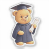 Sticker Graduation de l'ours en peluche (Devant)