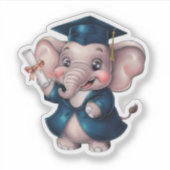 Sticker Graduation des éléphants (Devant)