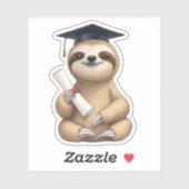 Sticker Graduation Sloth (Feuille)