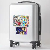 Sticker Graffiti Abstrait Urban Street collage artistique  (Sur valise)