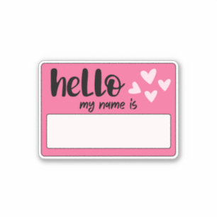 Sticker Graffiti Bonjour Mon nom