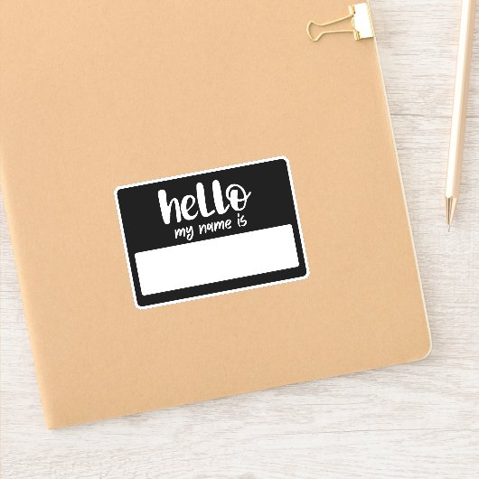 Sticker Graffiti Bonjour Mon nom (Carnet)