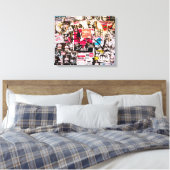 Sticker Graffiti Canvas Afdruk (Insitu (Slaapkamer))