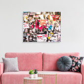 Sticker Graffiti Canvas Afdruk (Insitu (Woonkamer))