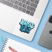 Sticker Graffiti de Hood Rat Mont Hood Oregon (Ordinateur portable avec iPhone)