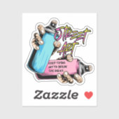 Sticker Graffiti de rue urbain (Feuille)