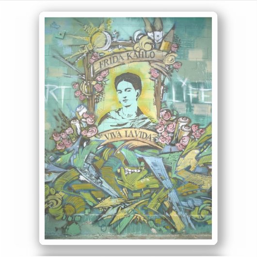 Sticker Graffiti Frida Kahlo (Devant)