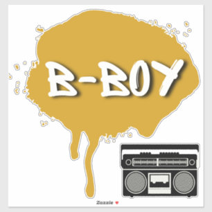 Sticker Graffiti Hip hop Gold B-Boy Genre Reveillez