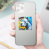 Sticker Graffiti Street Art Pitbull (Téléphone)