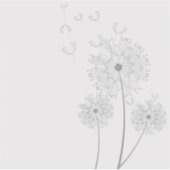 Sticker Graines de Dandelion soufflant (Devant)