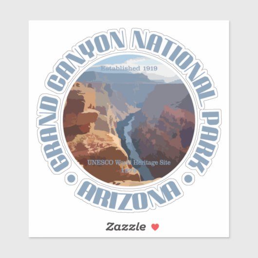 Sticker Grand Canyon NP (Feuille)