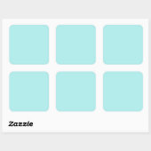 Sticker grand Carré Turquoise clair (Feuille)