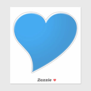 Sticker Grand Coeur Bleu, Amour
