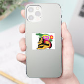 Sticker Grand Danois et fleurs  (Téléphone)