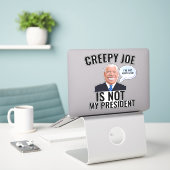 STICKER GRAND FUNNY DÉPLAISANT JOE BIDEN DÉCALES (Ordinateur portable sur le bureau)
