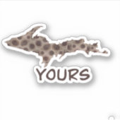 Sticker Grand lac | Upper humour petoskis (Devant)