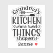 Sticker Grand-mère chatouille. (Feuille)