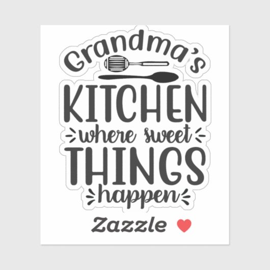 Sticker Grand-mère chatouille. (Feuille)