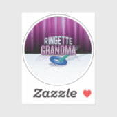 Sticker "Grand-mère de la Ringette" (Feuille)
