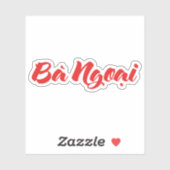 Sticker Grand-mère vietnamienne (maternelle) - Bà Ngotchi (Feuille)