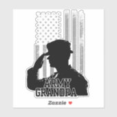 Sticker Grand-père de l'armée (Feuille)