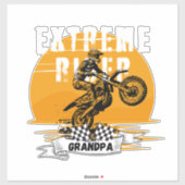 Sticker Grand-père du pilote extrême (Feuille)