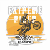 Sticker Grand-père du pilote extrême (Devant)