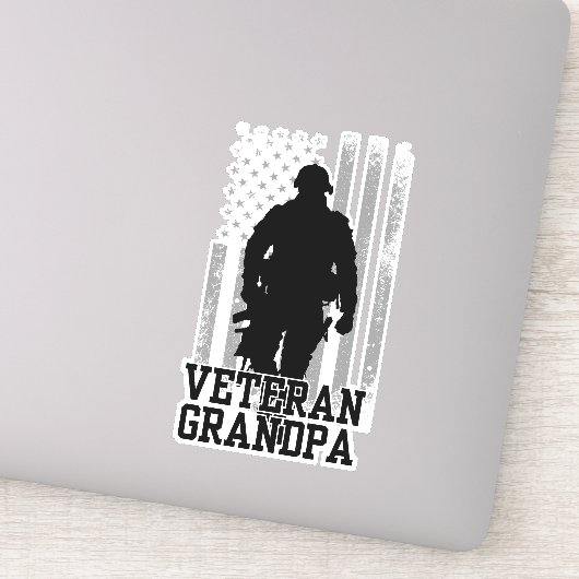 Sticker Grand-père vétéran (Détail)