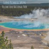 Sticker Grand Prismatic Spring Parc national de Yellowston (Devant)