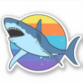 Sticker Grand requin blanc (Devant)
