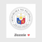 Sticker Grand sceau de la République des Philippines (Feuille)