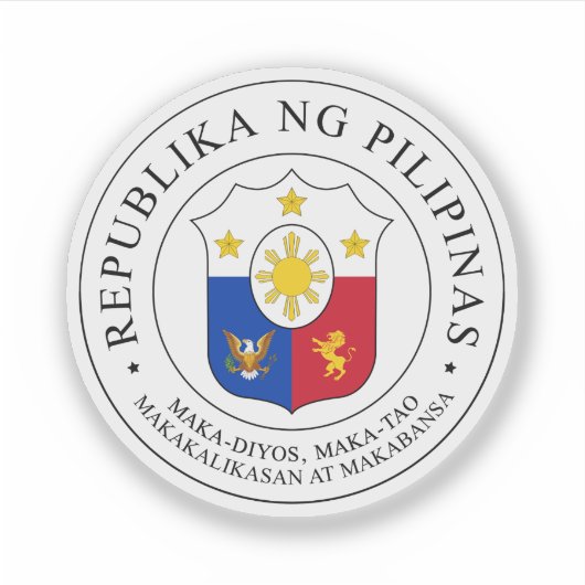 Sticker Grand sceau de la République des Philippines (Devant)