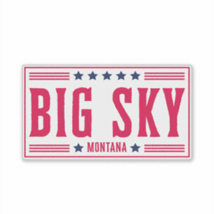 Sticker GRAND SKY MONTANA Étoiles & rayures