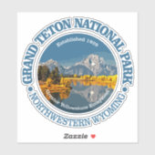 Sticker Grand Teton NP (Feuille)