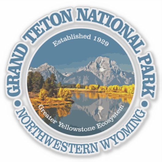 Sticker Grand Teton NP (Devant)