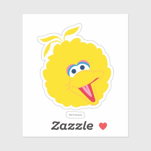 Sticker Grand visage d'oiseau (Feuille)