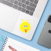 Sticker Grand visage d'oiseau (Ordinateur portable avec iPhone)
