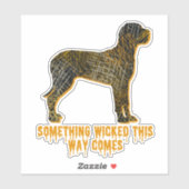 Sticker Grande Dane Chien Silhouette Fun Orange Blond Hall (Feuille)