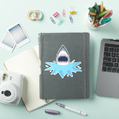 Sticker Grande éclaboussure de requin blanc (Couverture iPad)