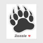 Sticker Grande Patte d'Ours Classique (Feuille)