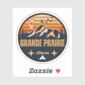 Sticker Grande Prairie (Alberta) (Feuille)
