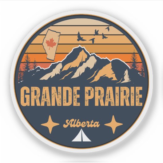 Sticker Grande Prairie (Alberta) (Devant)